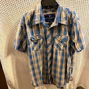 Short Sleeve Button Down Men's Top